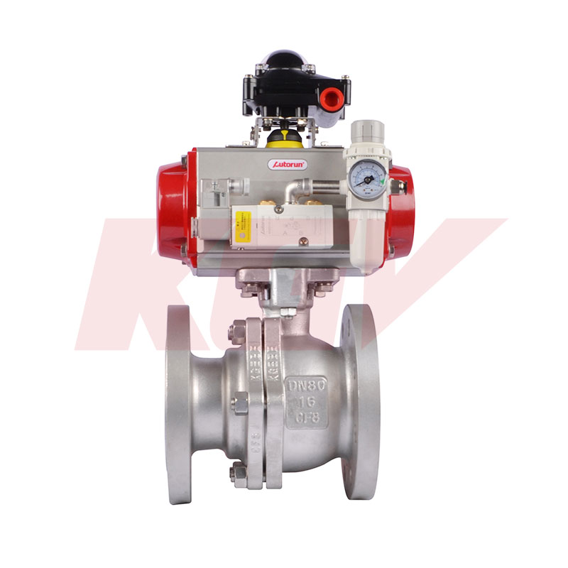 Pneumatic short series ball valve